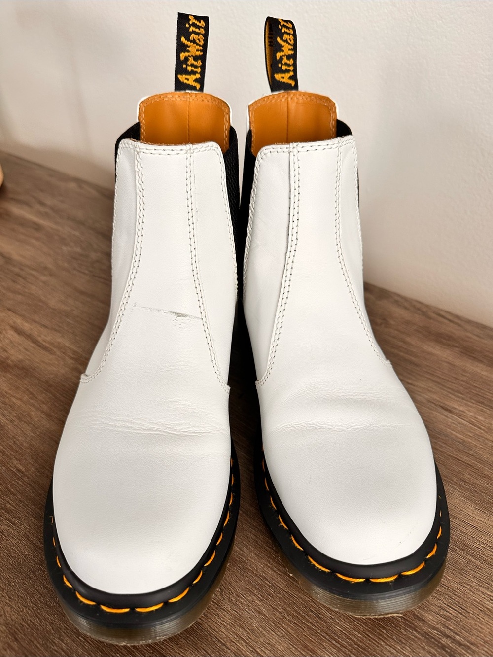 Dr. Martens White Chelsea Chukka Boots